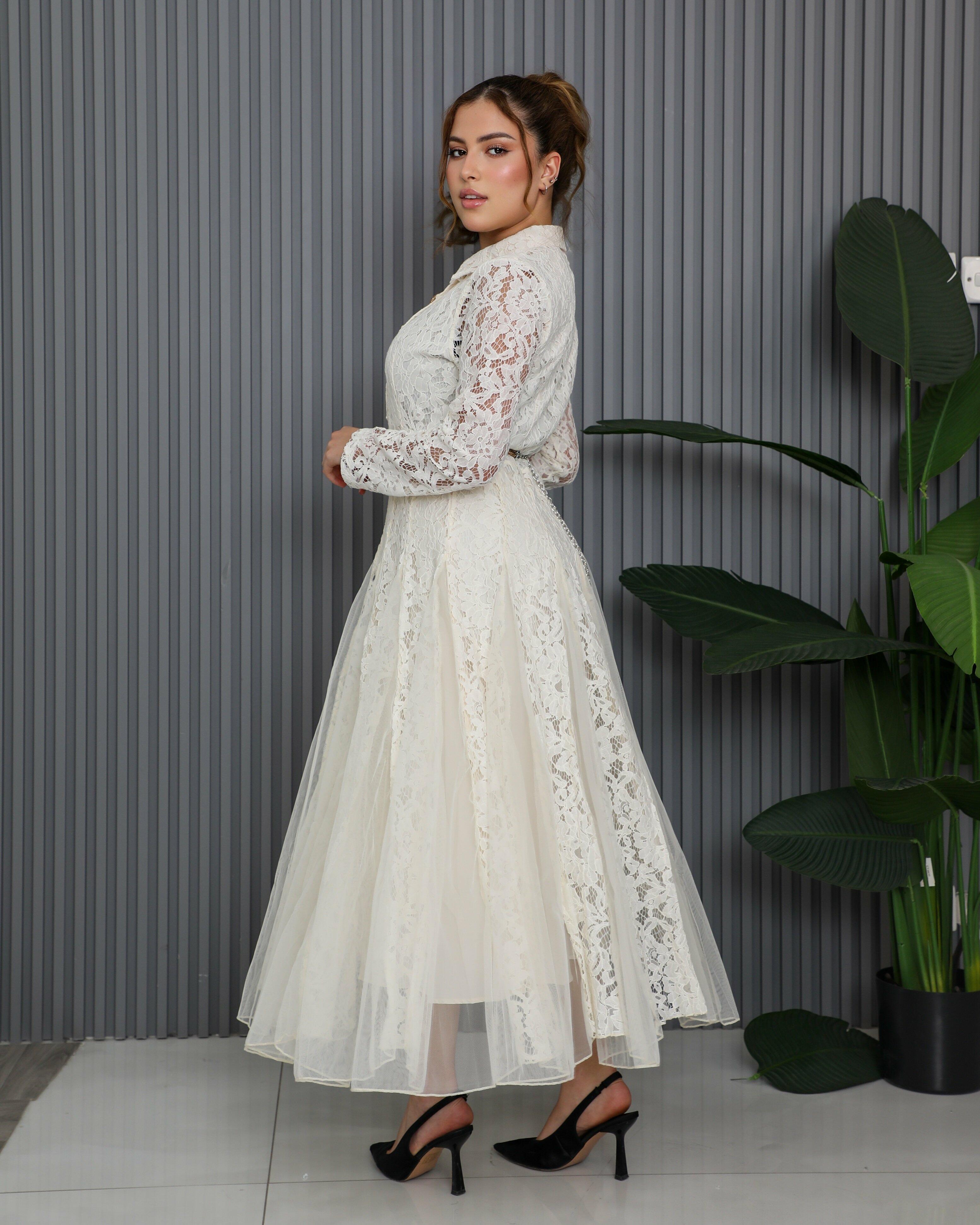 Ladies Dress-Size 1 / S-Off White image 3