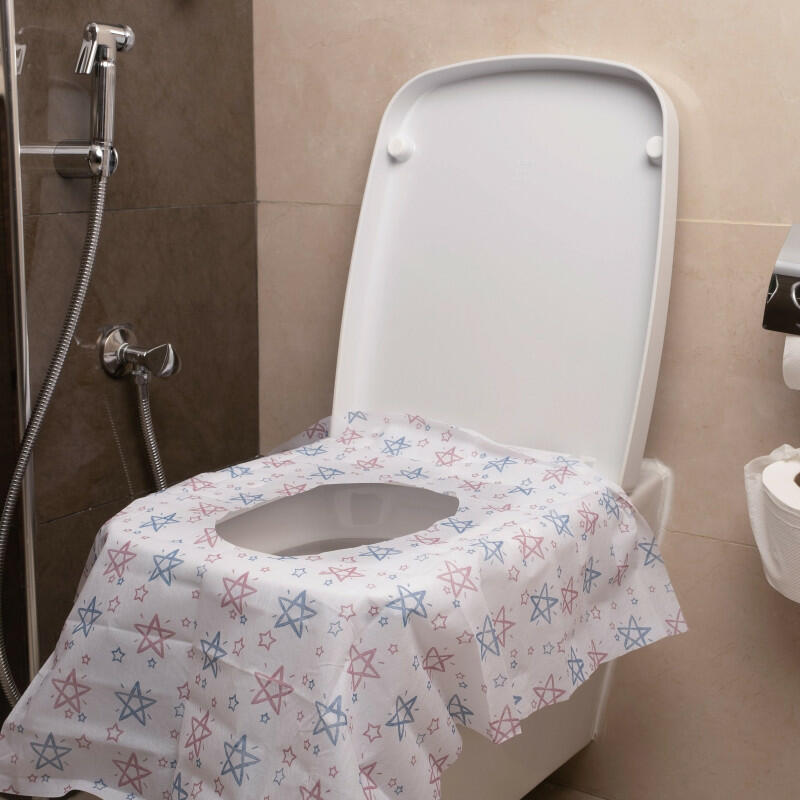 غطاء مرحاض مع شريط لاصق ذو الاستخدام الواحد image 3