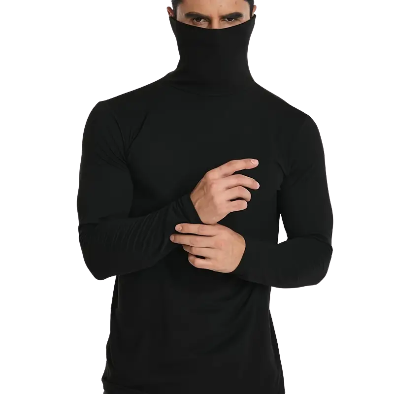 Tactical Long Sleeve Shirt With High Neck image 0