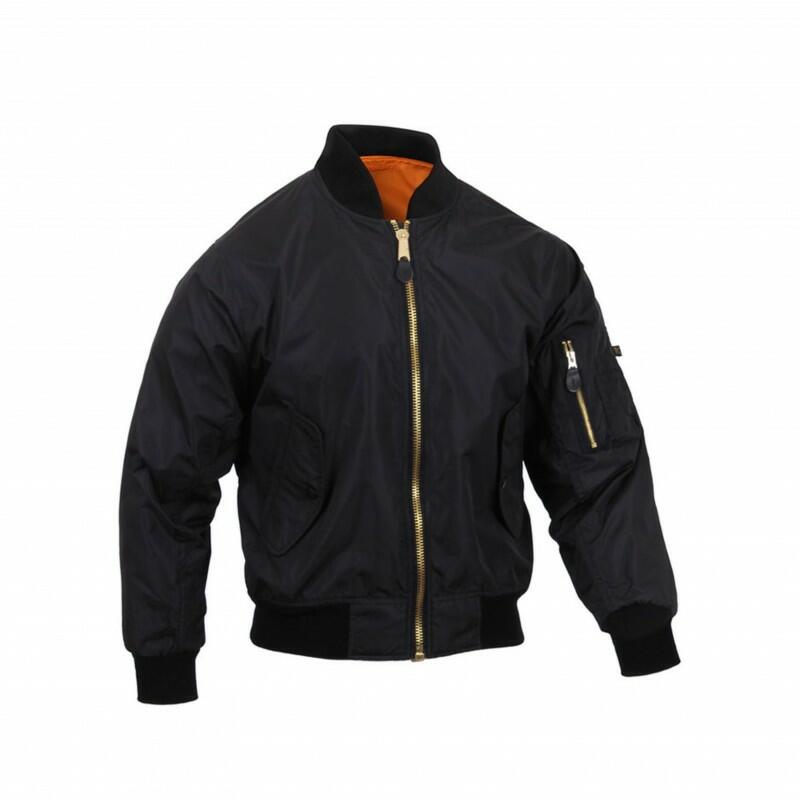 ROTHCO ENHANCED NYLON MA-1 FLIGHT JACKET-L image 0