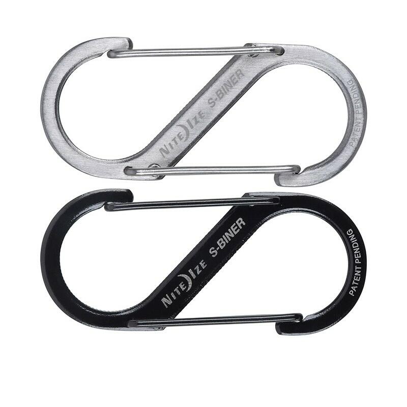 NITEIZE S-BINER® حلقة تسلق مزدوجة ستانلس ستيل-أسود image 0