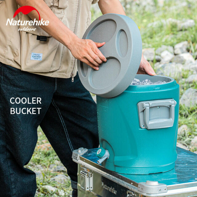 Naturehike Pu Foam Insulation Bucket Camping 15L Water Storage Bucket Tank Outdoor Picnic 36 Hour Cold Insulation Bucket image 3