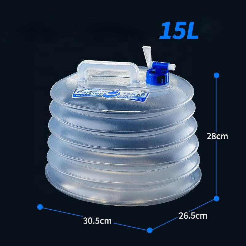 NatureHike Collapsible Water Bucket Folding Storage 5L PE Food Grade Outdoor Hiking Camping Accessories Travel Kits NH14S002-T-5L image 2