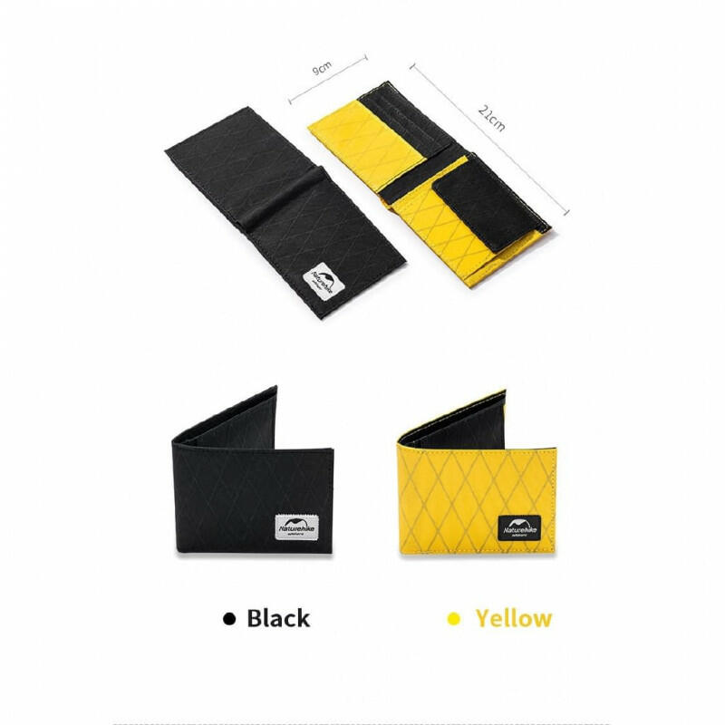Naturehike ZT04 Travel Wallet Short Folding XPAC Sinple Coin Purse Unisex Mini ID Card Tickets Storage Bag for Business Travel-أصفر image 0