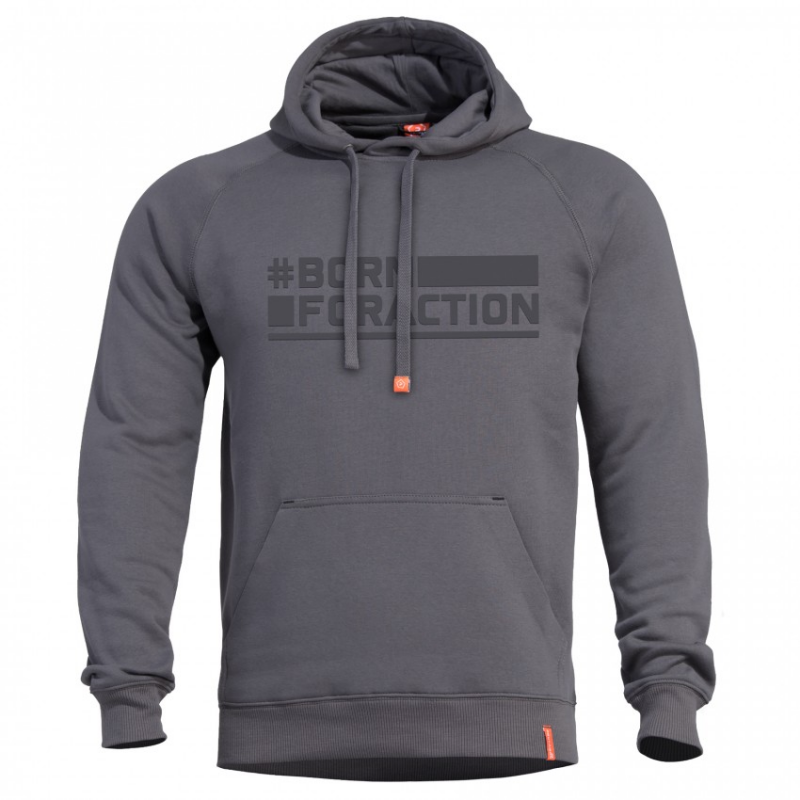 Phaeton "Born For Action" Hoodie-رمادي فاتح-M image 0