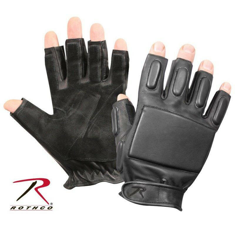 ROTHCO TACTICAL FINGERLESS RAPPELLING GLOVES-L image 0