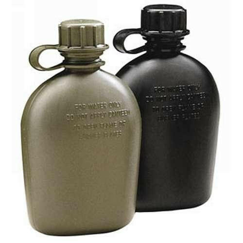 GI 1QT 3 PC Plastic Canteen-بني image 0