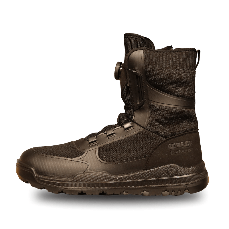 Taabaawi Barq Tactical Black Boots Auto Shoelace Locking System + Side Zip-Black-46 image 4