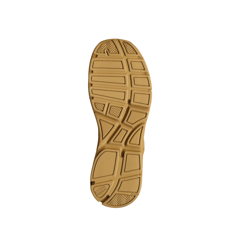 Taabaawi Tactical Side Zip Boots With Lace-Beige image 5