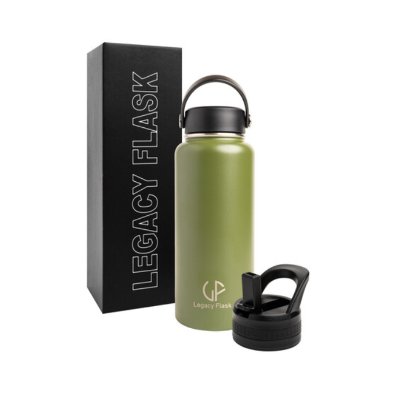LF Black Flask 950 ml  -Olive image 0