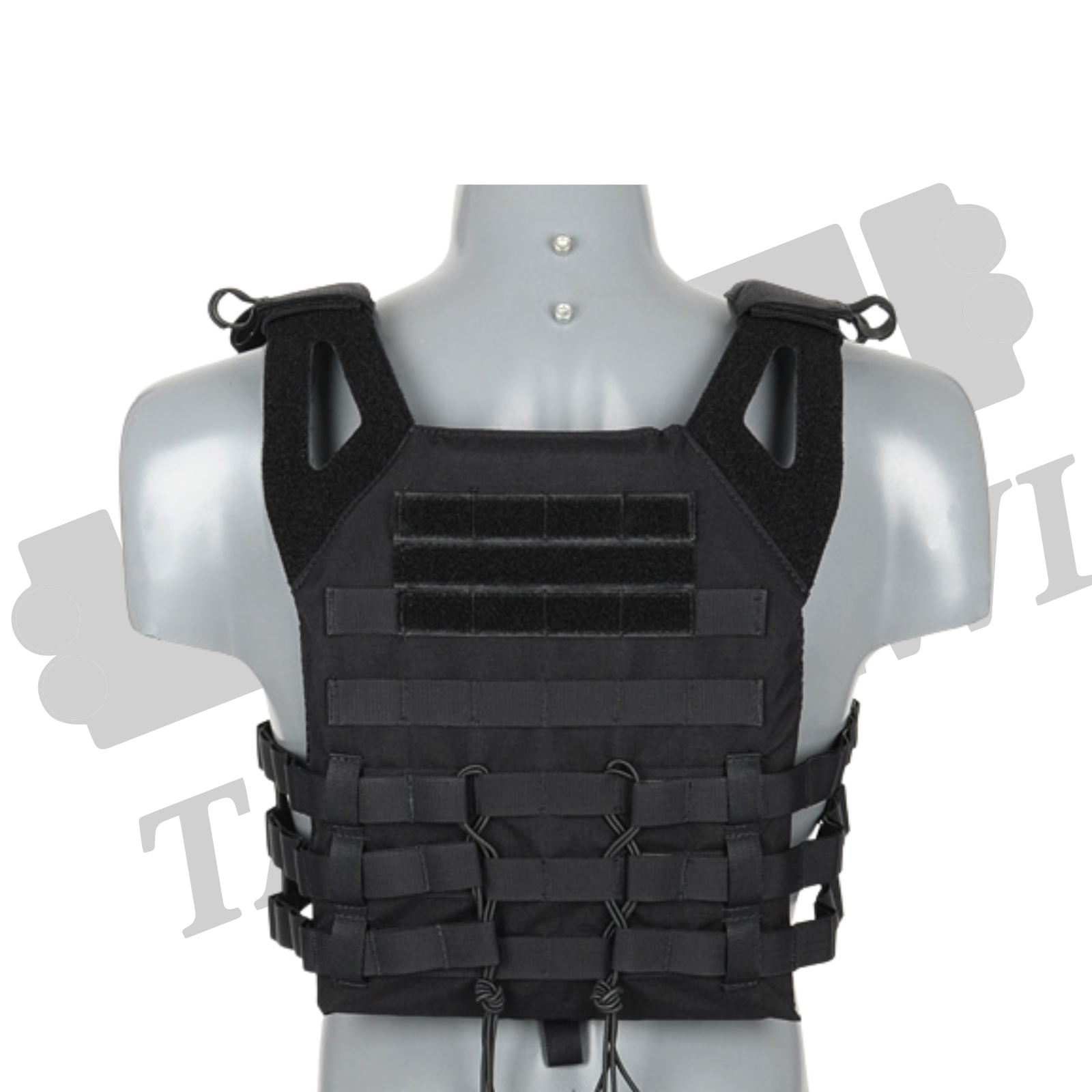 سترة حاملة صفائح تكتيكية نايلون-أسود image 0
