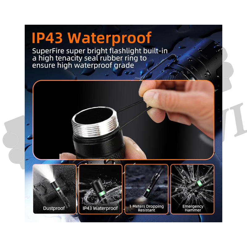 كشاف سويرفاير X60 مع حافظة – 850 لومن image 2