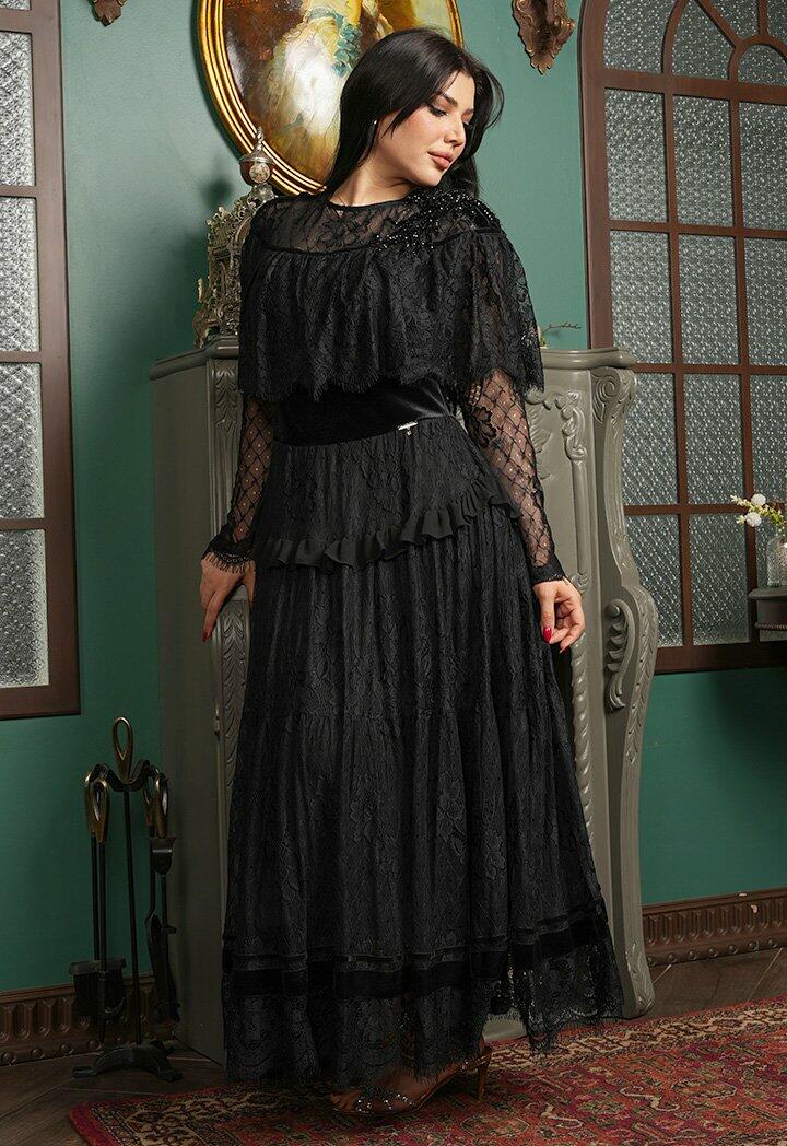 فستان دانتيل طبقات image 7