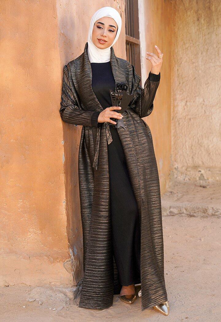 قرقيعان طويل - أسود ذهبي - Free image 3
