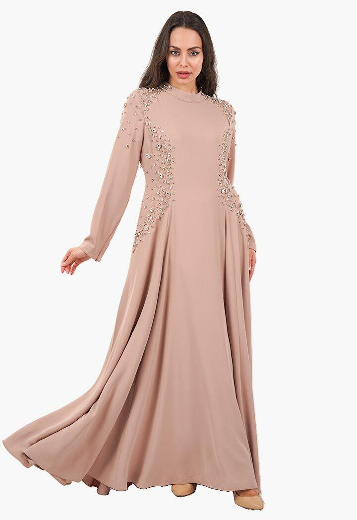 فستان طويل - بيح غامق - 48 image 0