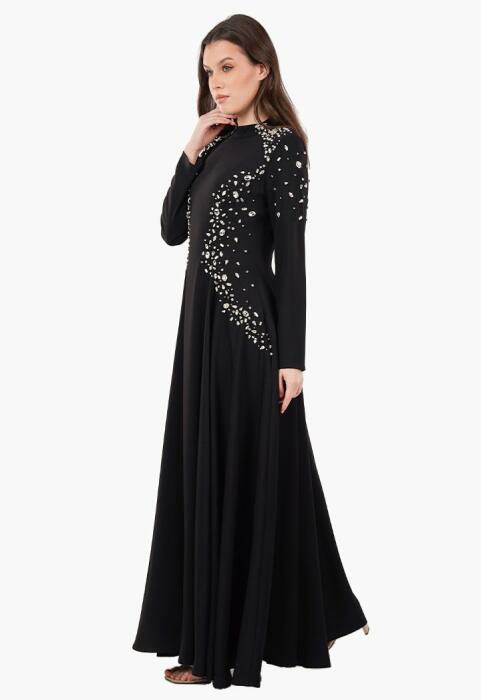 فستان طويل - بيج - 48 image 11