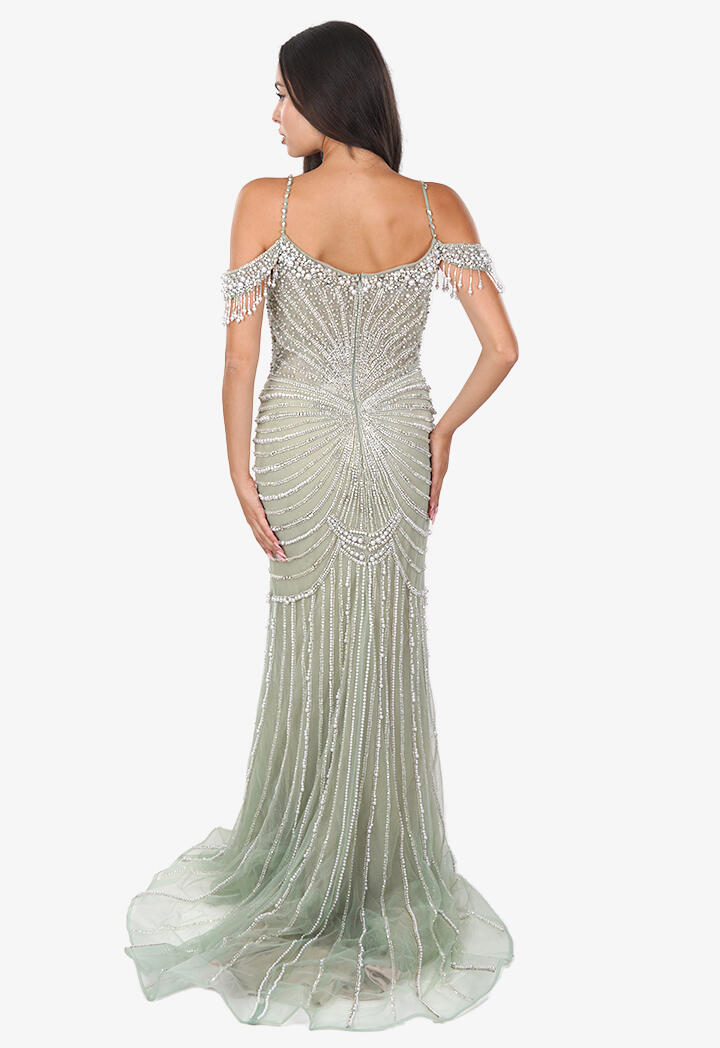 فستان طويل - وردي - 48 image 8