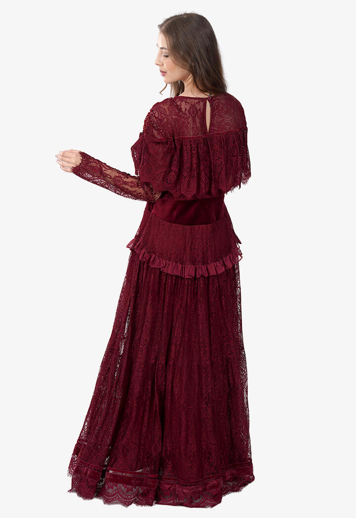 فستان دانتيل طبقات image 6