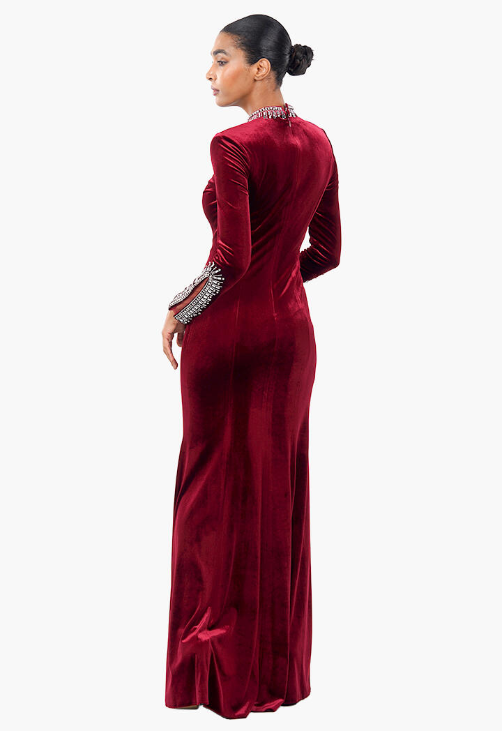 فستان مخمل ماكسي image 7