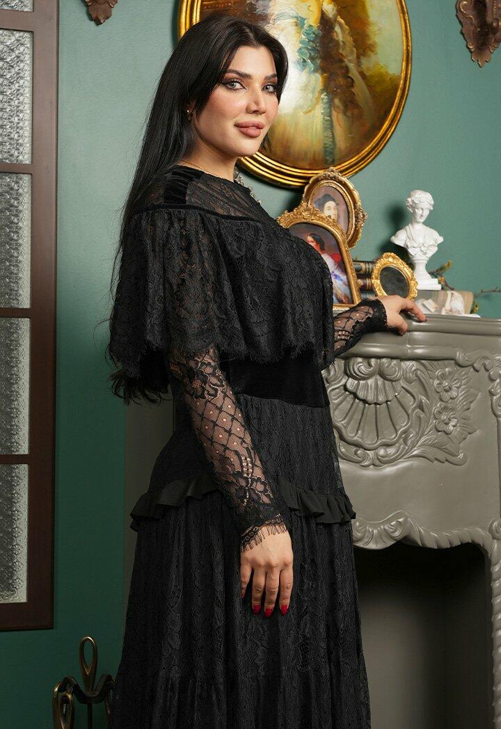 فستان دانتيل طبقات image 5