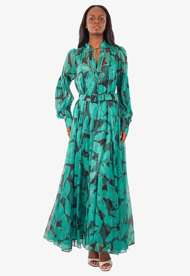 Maxi Flora Dress - Orange - 42 image 0