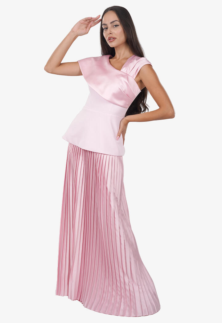 فستان طويل - وردي - 38 image 0