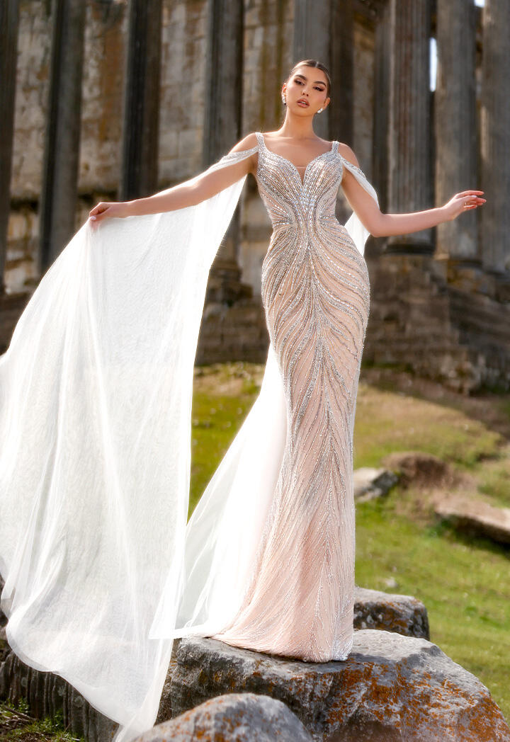 فستان طويل - وردي - 40 image 0