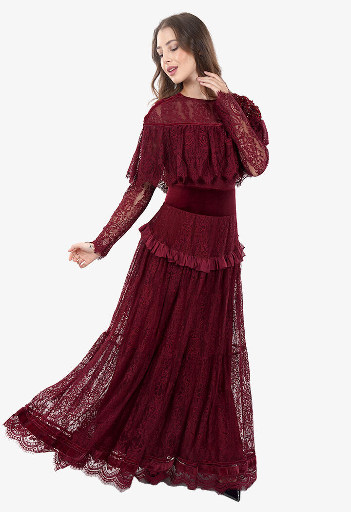 فستان دانتيل طبقات image 4