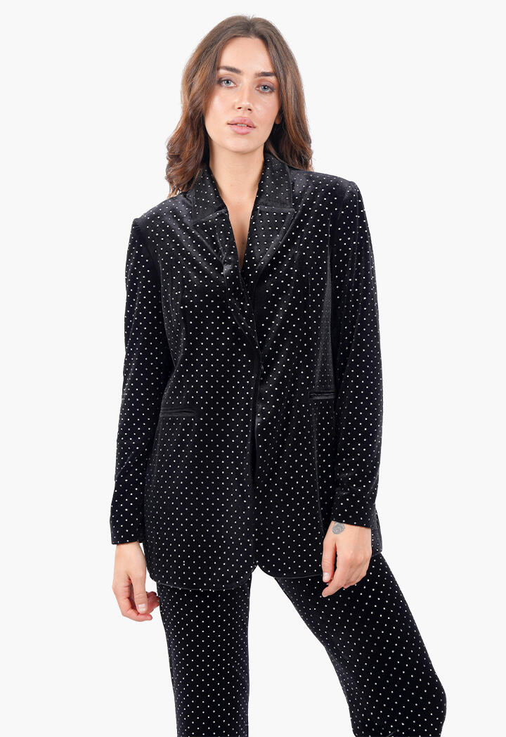 بليزر أسود مطرز image 0