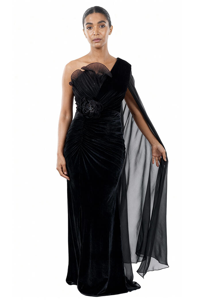 فستان طويل - أسود - 42 image 0