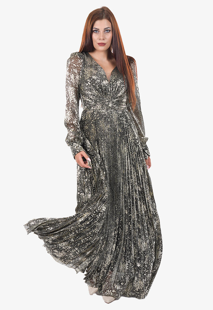 استقبال طويل - أسود ذهبي - 38 image 0