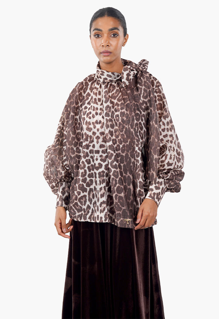 بلوزة شيفون تايغر image 3