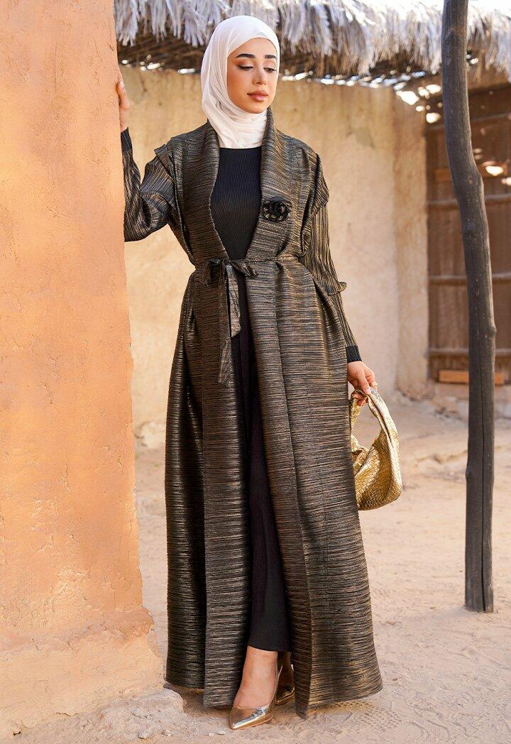قرقيعان طويل - أسود ذهبي - Free image 2