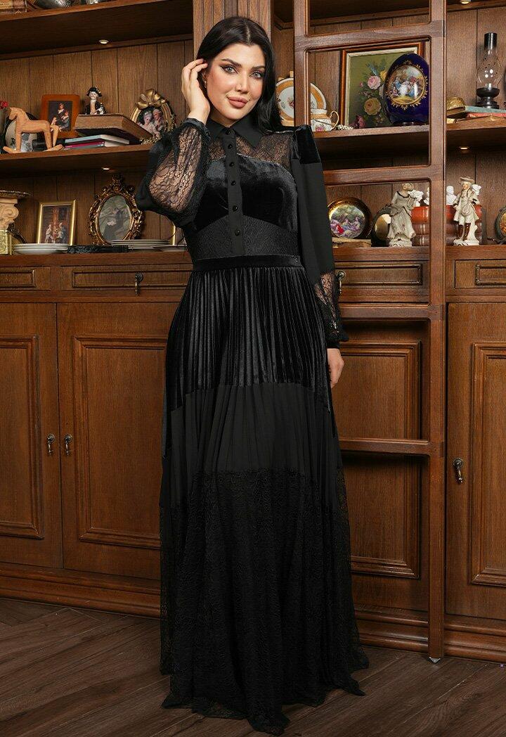 فستان شيفون طبقات image 3