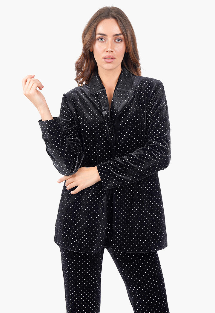 بليزر أسود مطرز image 2