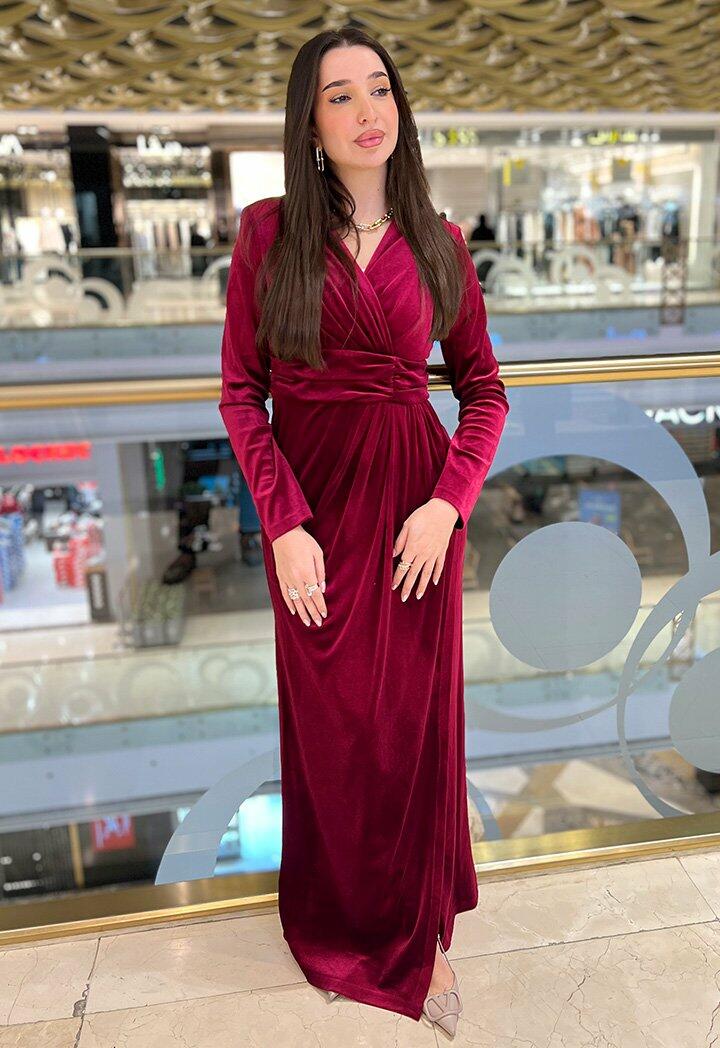 فستان حفلات مخمل راقي image 1