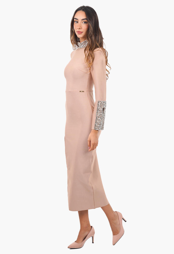 فستان سهرة طويل مرصع image 6