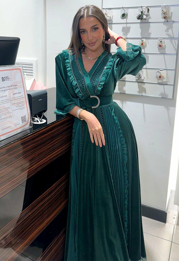 فستان استقبال كشكش واسع image 0