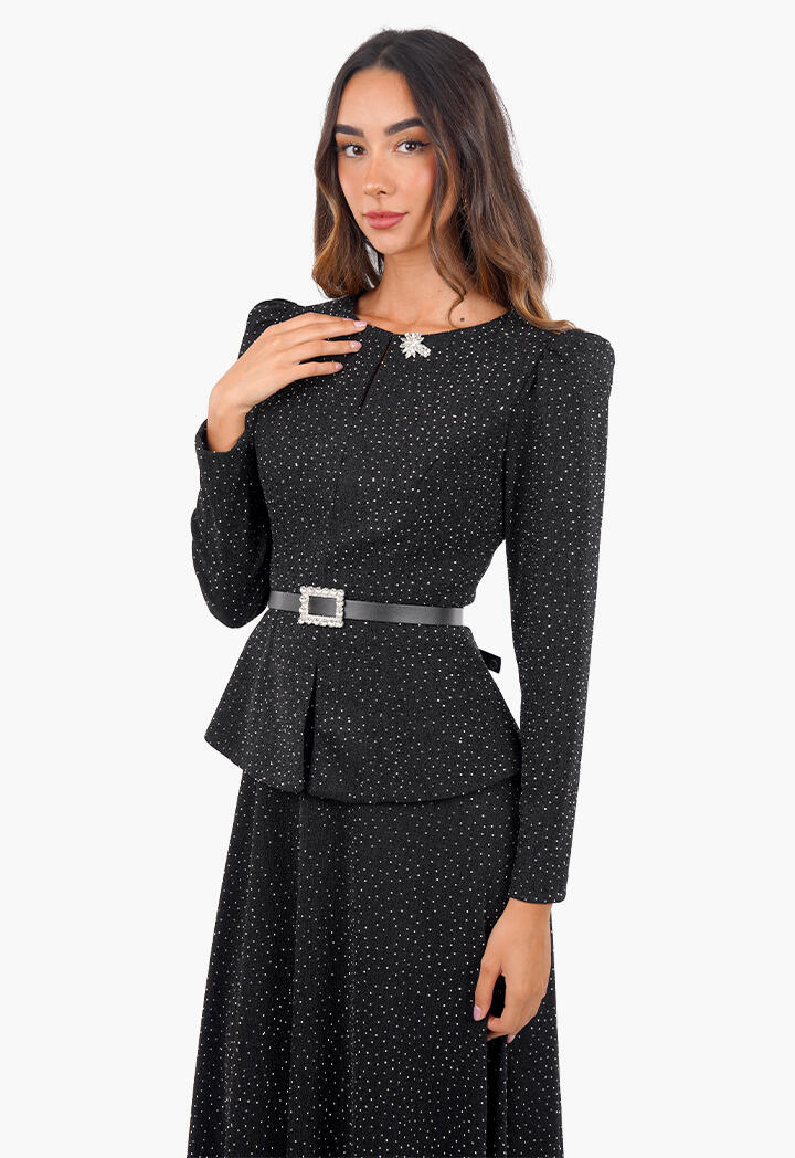 فستان سهرة ترتر طويل image 10