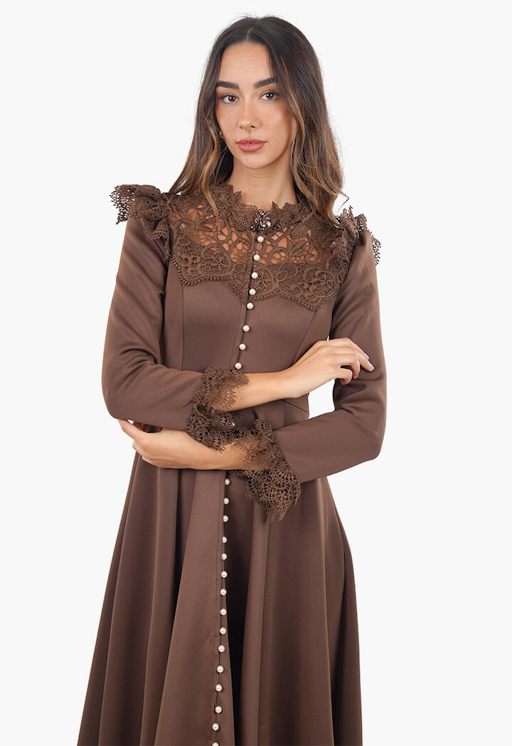 فستان استقبال طويل كلوش image 6