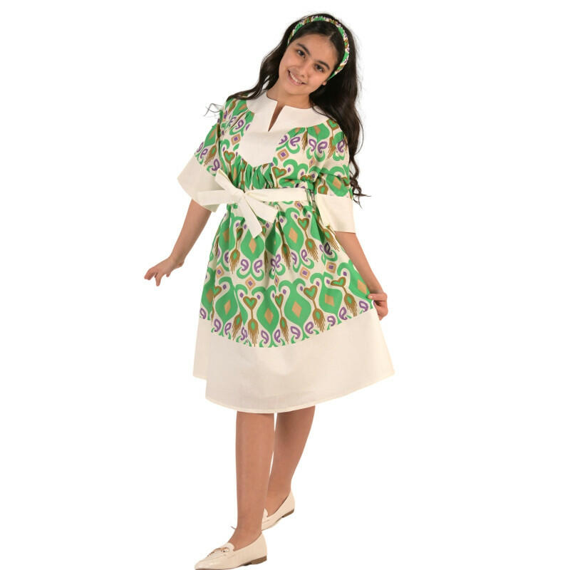 فستان بناتي 449-5-6 سنة-اخضر image 0