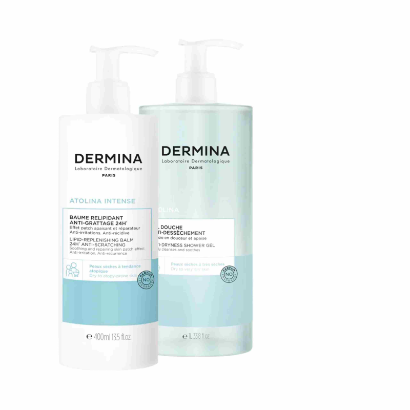 DERMINA  ANTI-SCRATCHING BALM   +SOOTHING SHOWER GEL  image 0