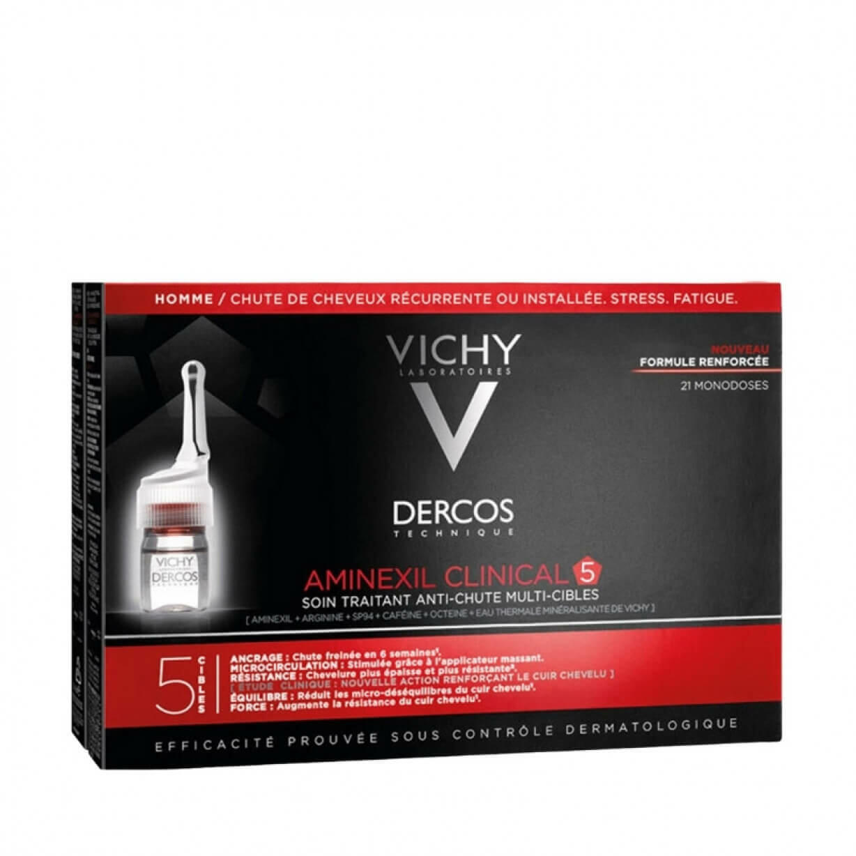 Vichy Dercos Aminexil For Men 21 Doses image 0