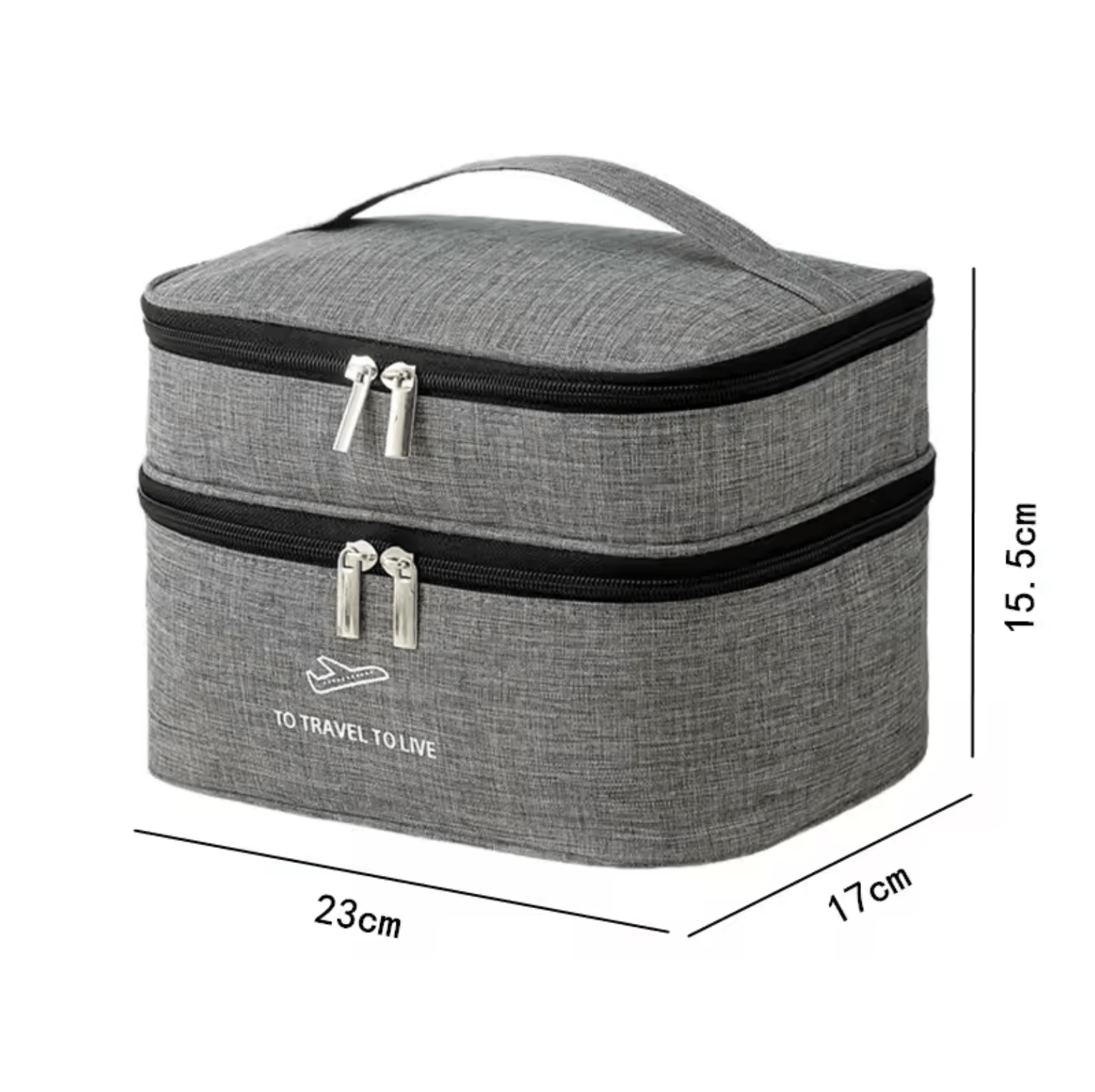 Double layer cosmetic bag image 5