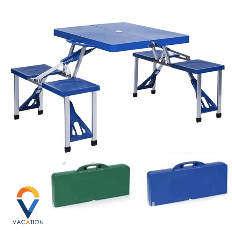 Foldable table and chair image 0