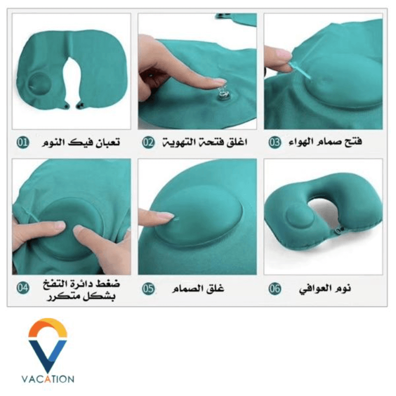 Inflatable neck pillow image 1