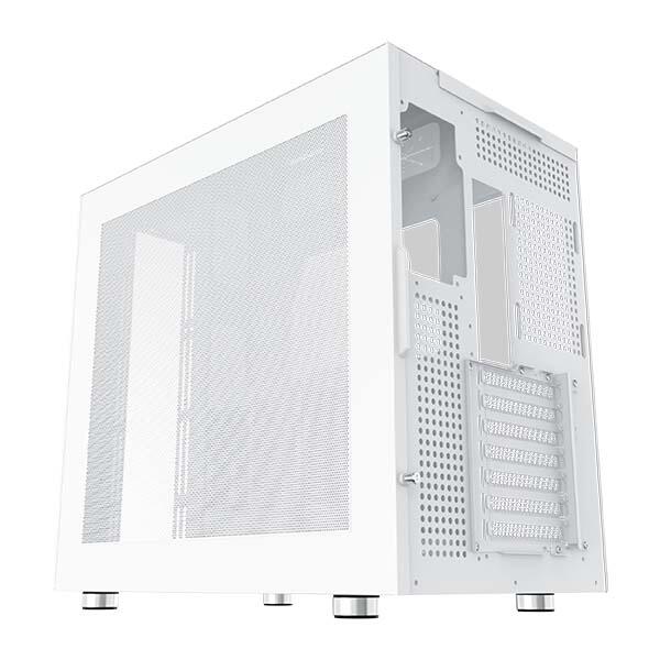 XIGMATEK AQUA ULTRA AIR ARCTIC ARGB ATX Mid Tower Case - White image 2