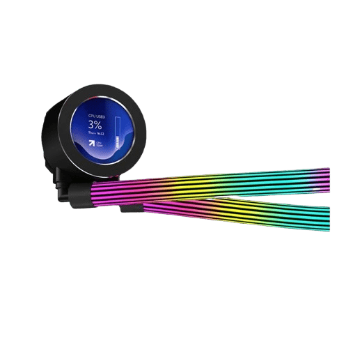 GAMEON - KRAKEN N360 LCD Display Liquid CPU Cooler 360mm With ARGB Tube - Black image 5
