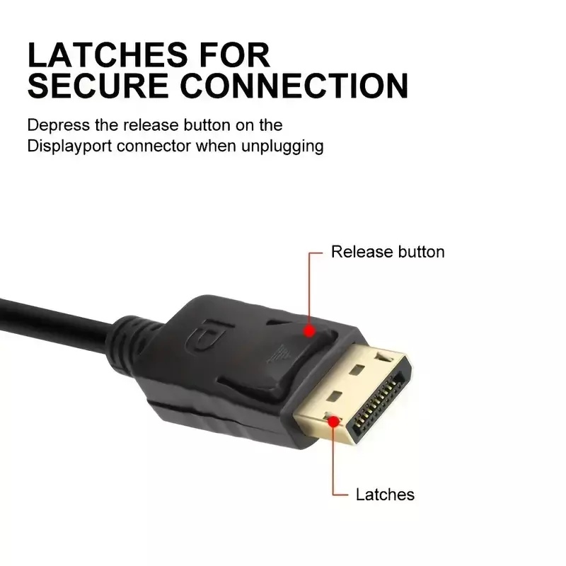 DP TO DP 3 METER Cable Support 8K  UHD image 2