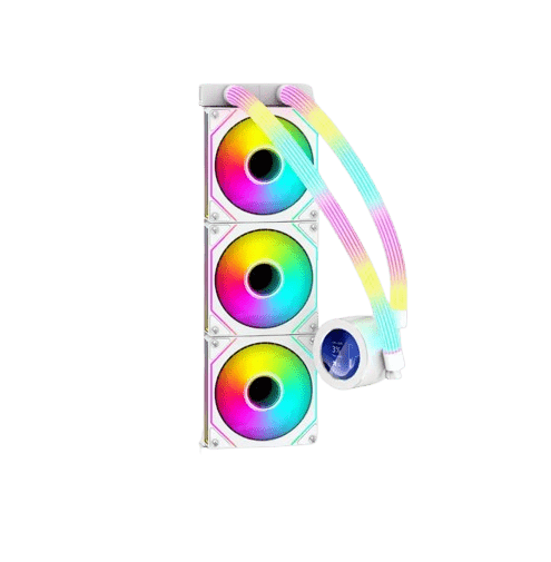 GAMEON - KRAKEN N360 LCD Display Liquid CPU Cooler 360mm With ARGB Tube - White image 1